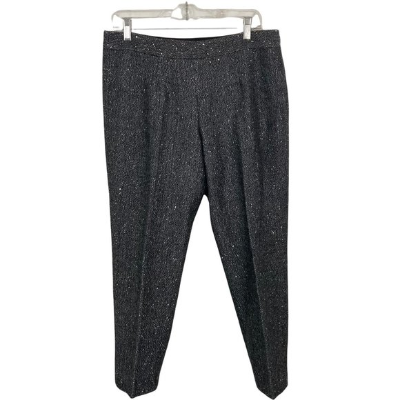 Talbots Petites Pants Wool Tweed Sequined Shimmer Womens Size 10P - Picture 11 of 11